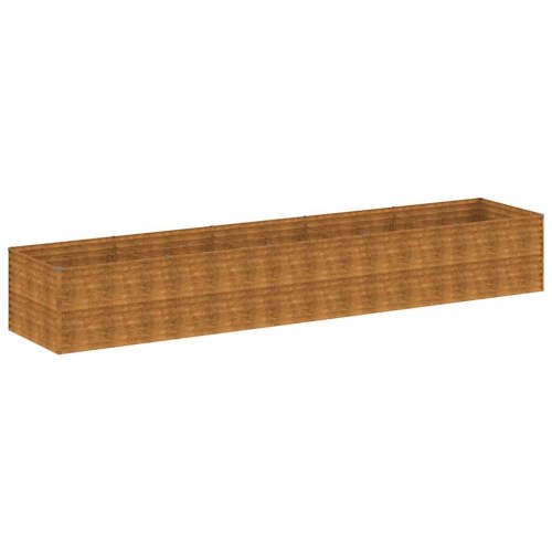 Højbed i cortenstål 479 × 100 × 69 cm - rustfarvet