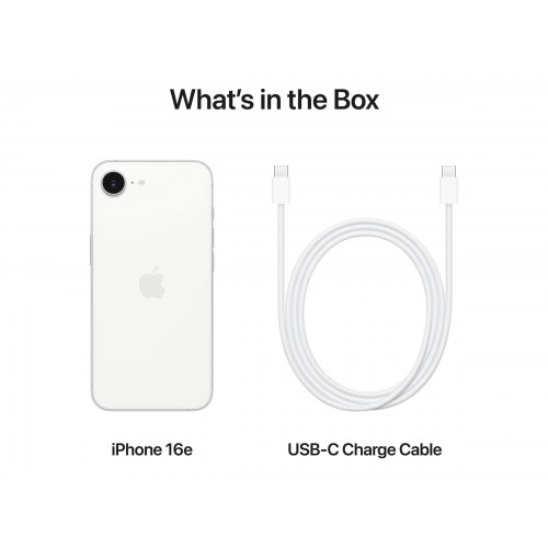 Apple iPhone 16e 6,1" 128 GB – hvid