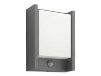 Udendørs væglampe Philips myGarden Arbour IR 6 W – varmt hvidt lys, antracit