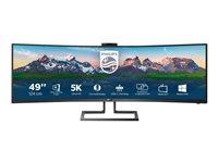 Skærm ultrabred 49" Philips Brilliance P-line 5K (5120 × 1440), kurvet, USB-C