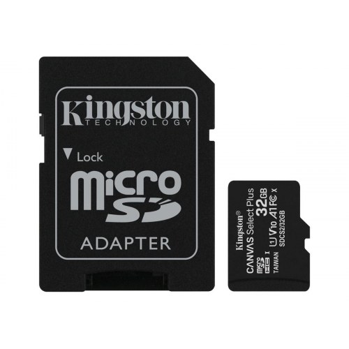 Hukommelseskort microSDHC 32 GB – Kingston Canvas Select Plus 100 MB/s