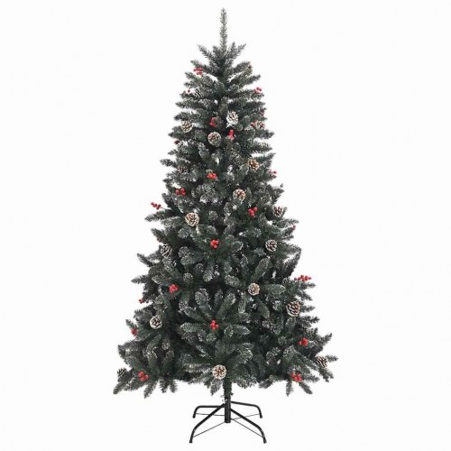 Kunstigt juletræ Grøn 114 x 114 x 210 cm PVC og plastik og stål