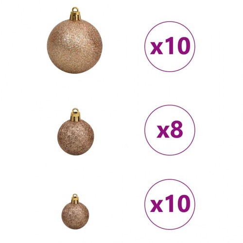 Kunstigt juletræ Grøn 114 x 114 x 210 cm PVC og plastik og stål