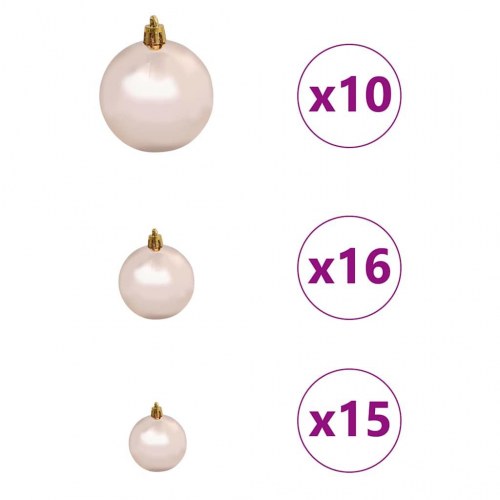 Kunstigt juletræ Grøn 114 x 114 x 210 cm PVC og plastik og stål