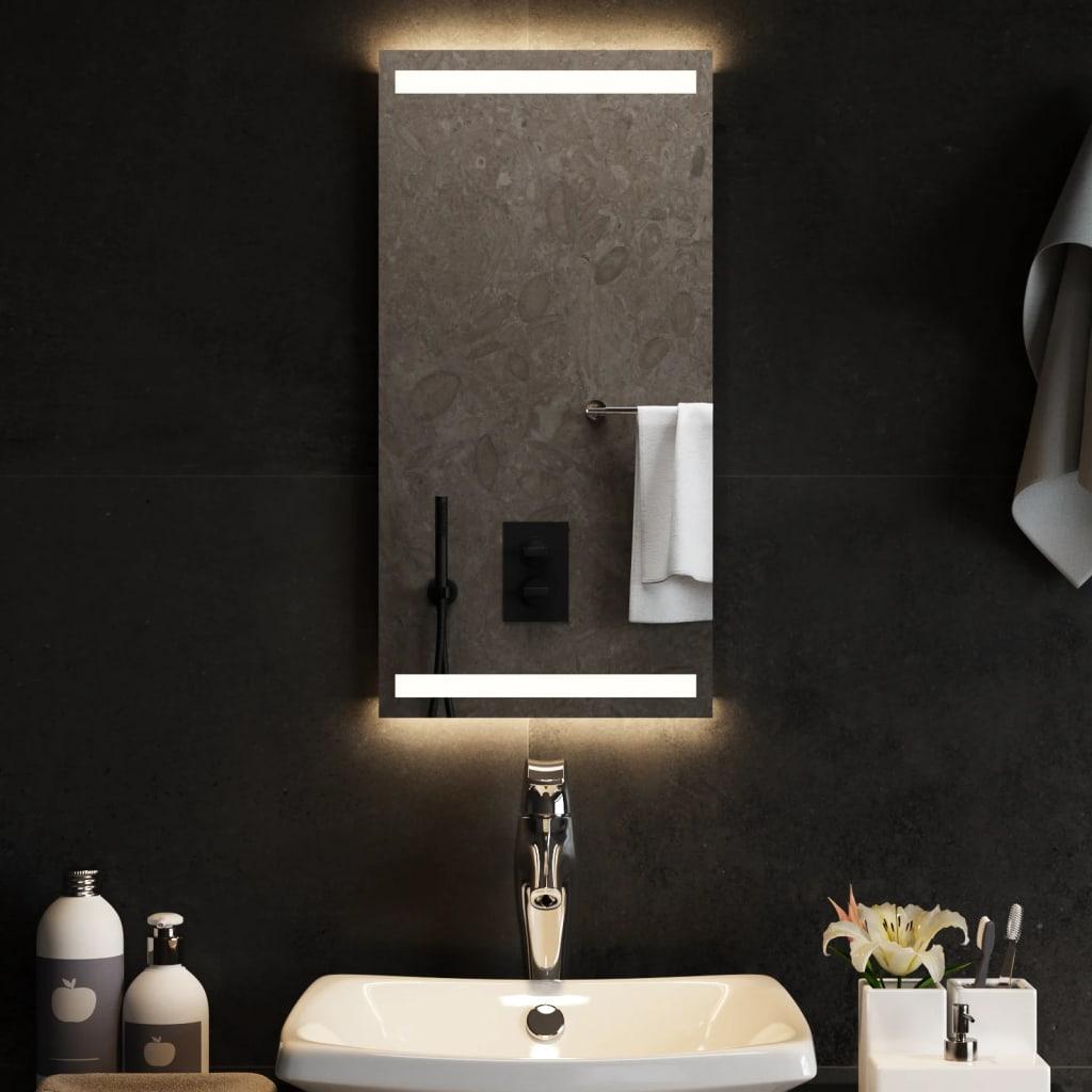 Badeværelsesspejl med LED-lys 30×60 cm - IP65, USB