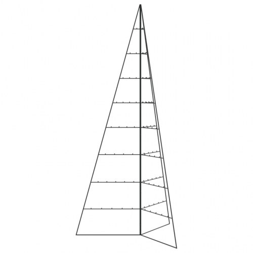 Dekorationstræ i metal - sort, 210 cm