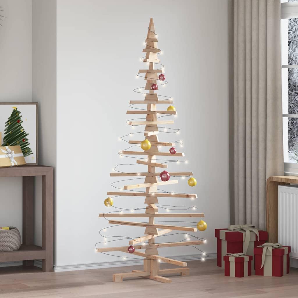 dekorativt juletræ 180 cm massivt fyrretræ