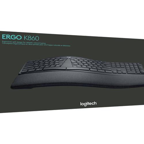 Tastatur ergonomisk – Logitech ERGO K860 trådløs Pan Nordic
