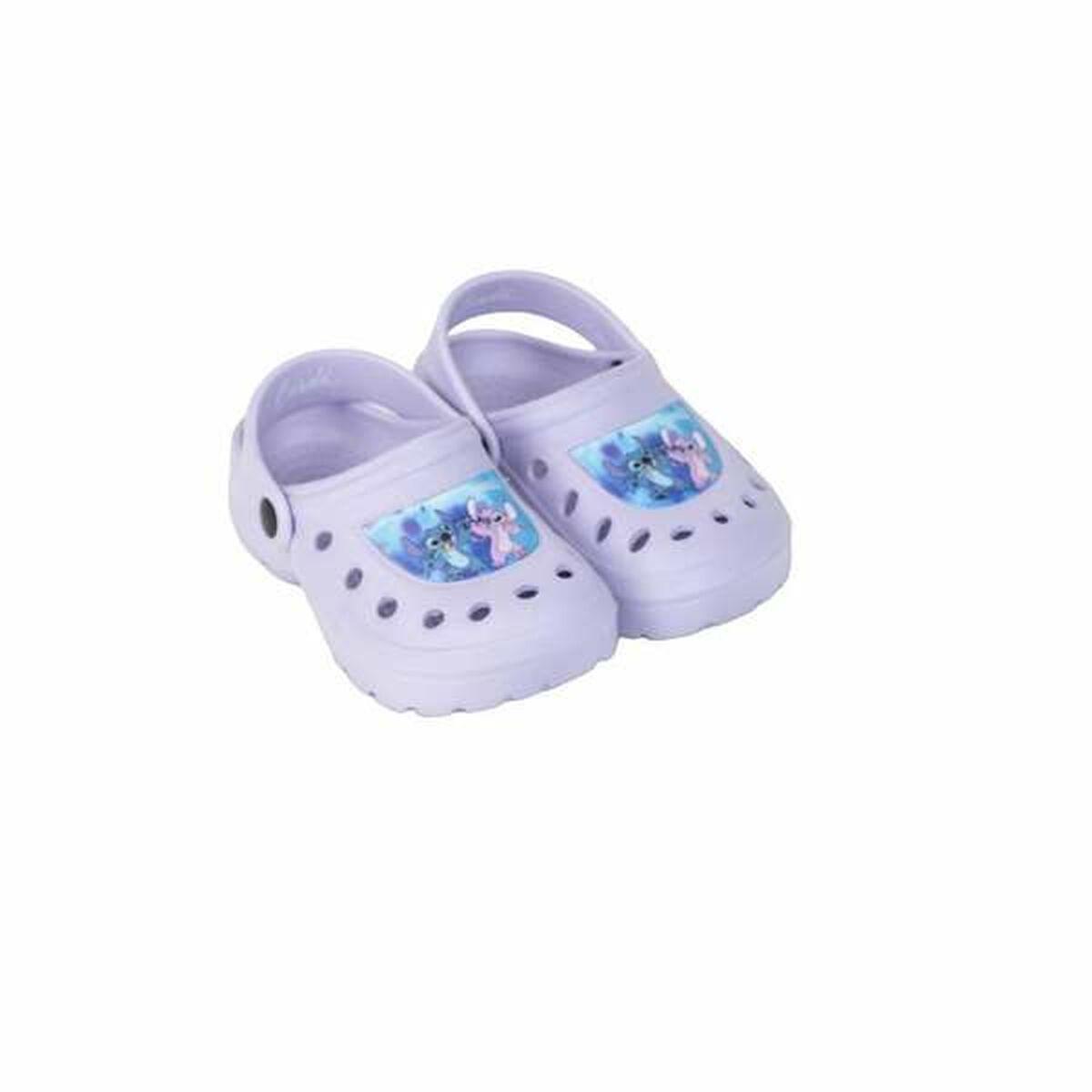 Børne træsko Stitch - lilla, str. 30-31