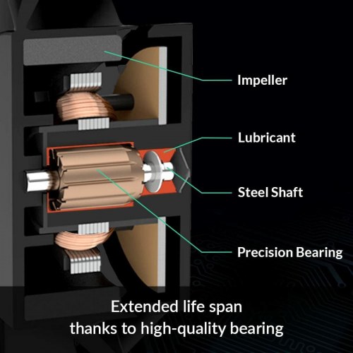 CPU blæser 120 mm Arctic ACFAN00120A - sort