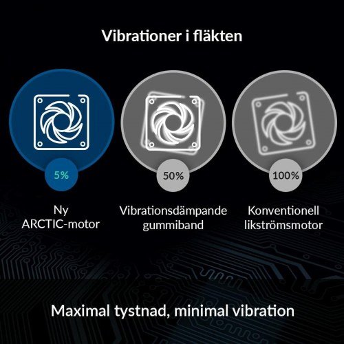 CPU blæser 120 mm Arctic ACFAN00120A - sort