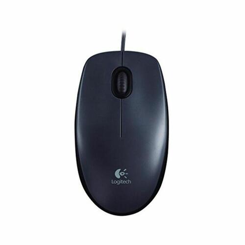 Computer mus Logitech med kabel - sort/grå (910-001793)