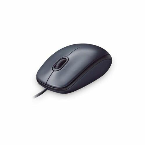 Computer mus Logitech med kabel - sort/grå (910-001793)