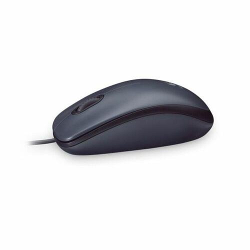 Computer mus Logitech med kabel - sort/grå (910-001793)