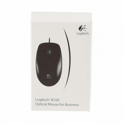 Computer mus Logitech B100 - kablet, sort