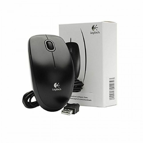 Computer mus Logitech B100 - kablet, sort