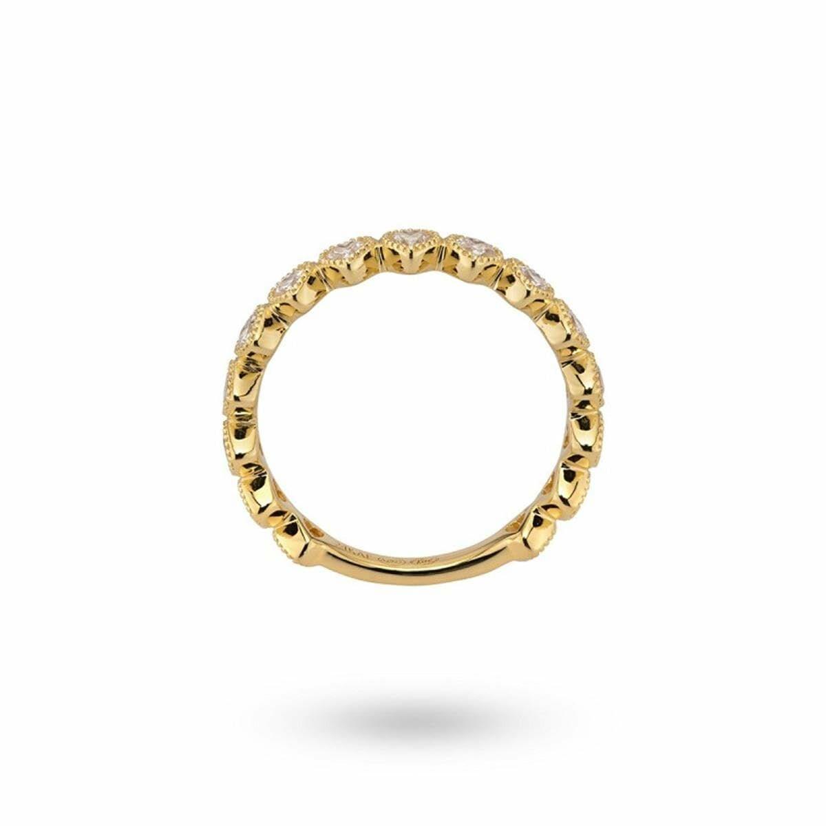 Ring til kvinder 24KAE - gylden ring str. 14 (12492Y/54)