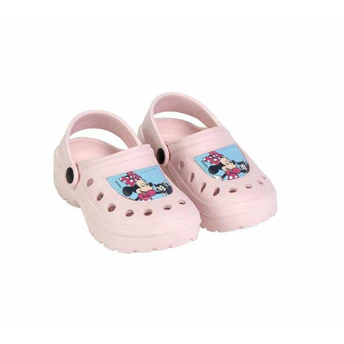 Badesandaler Minnie Mouse træsko - pink 30-31