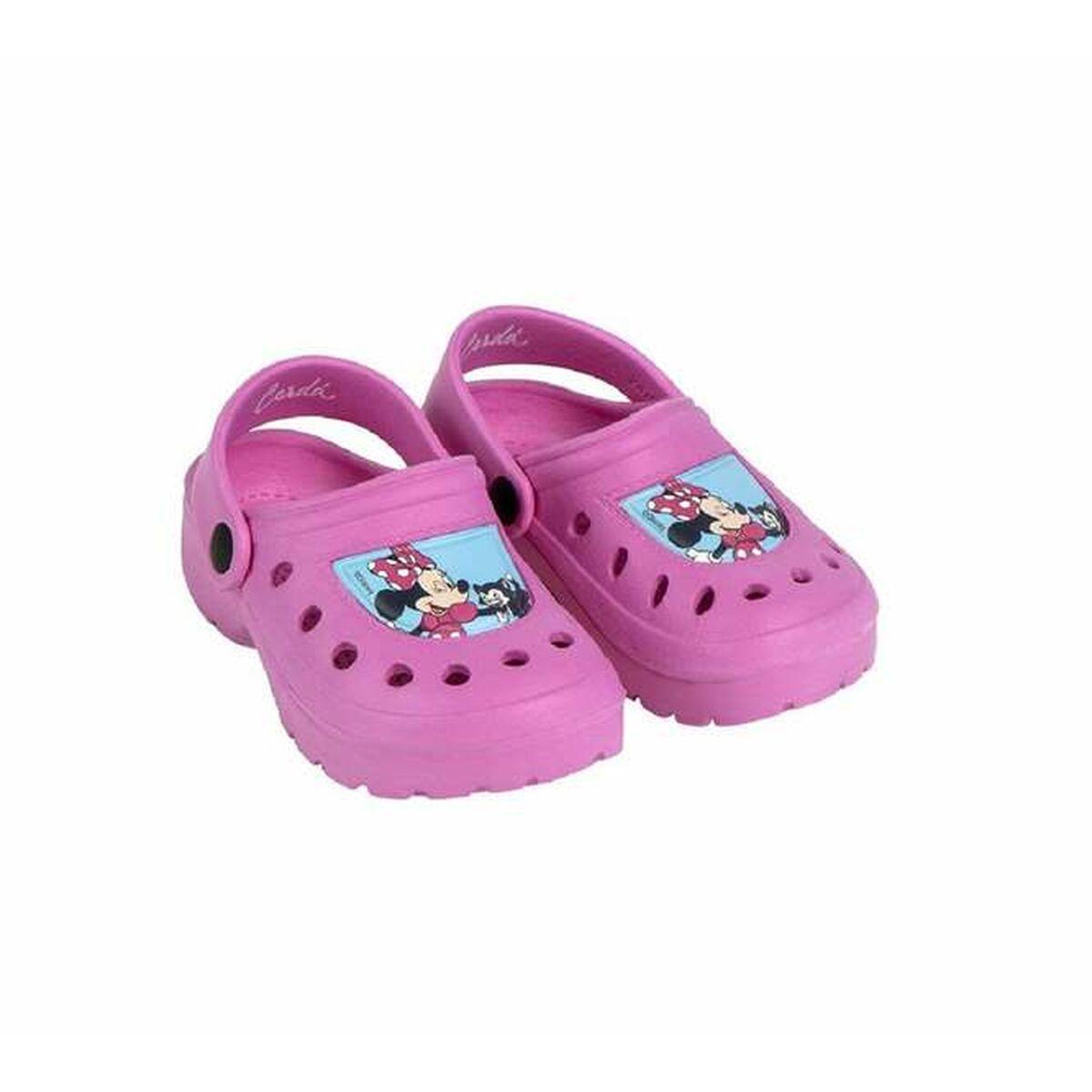 Badesandaler Minnie Mouse - mørk pink, str. 30-31