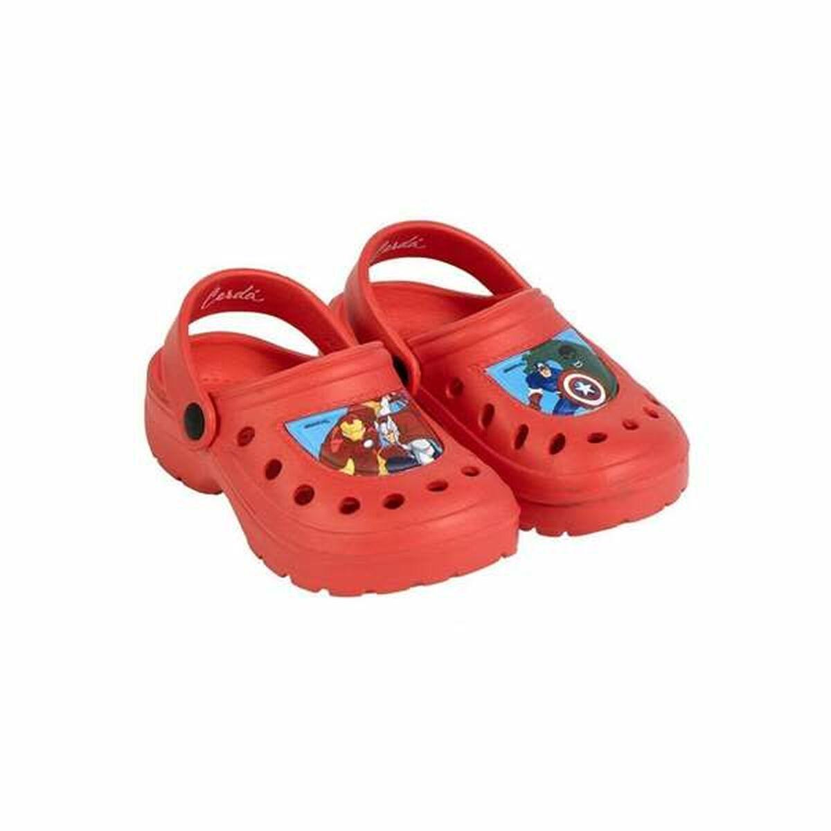 Badesandaler The Avengers - rød, str. 24-25