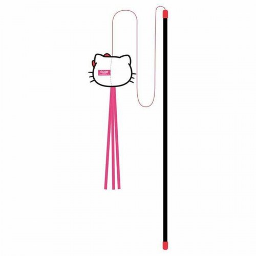 Hello Kitty kattelegetøjsstav - rød kattelegetøj