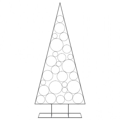 Dekorationstræ 210 cm metal sort