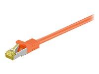 Netværkskabel CAT 7 S/FTP 2 m - Goobay - orange billede