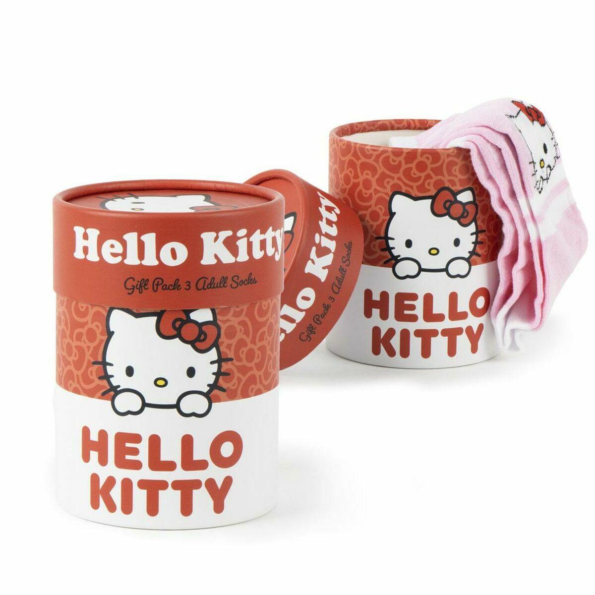 Strømper Hello Kitty dame 3-pak - Multifarvet 36-43