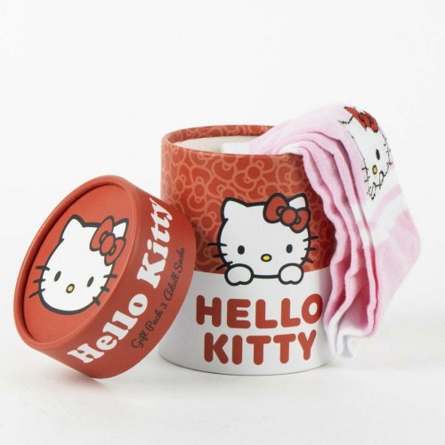 Strømper Hello Kitty dame 3-pak - Multifarvet 36-43