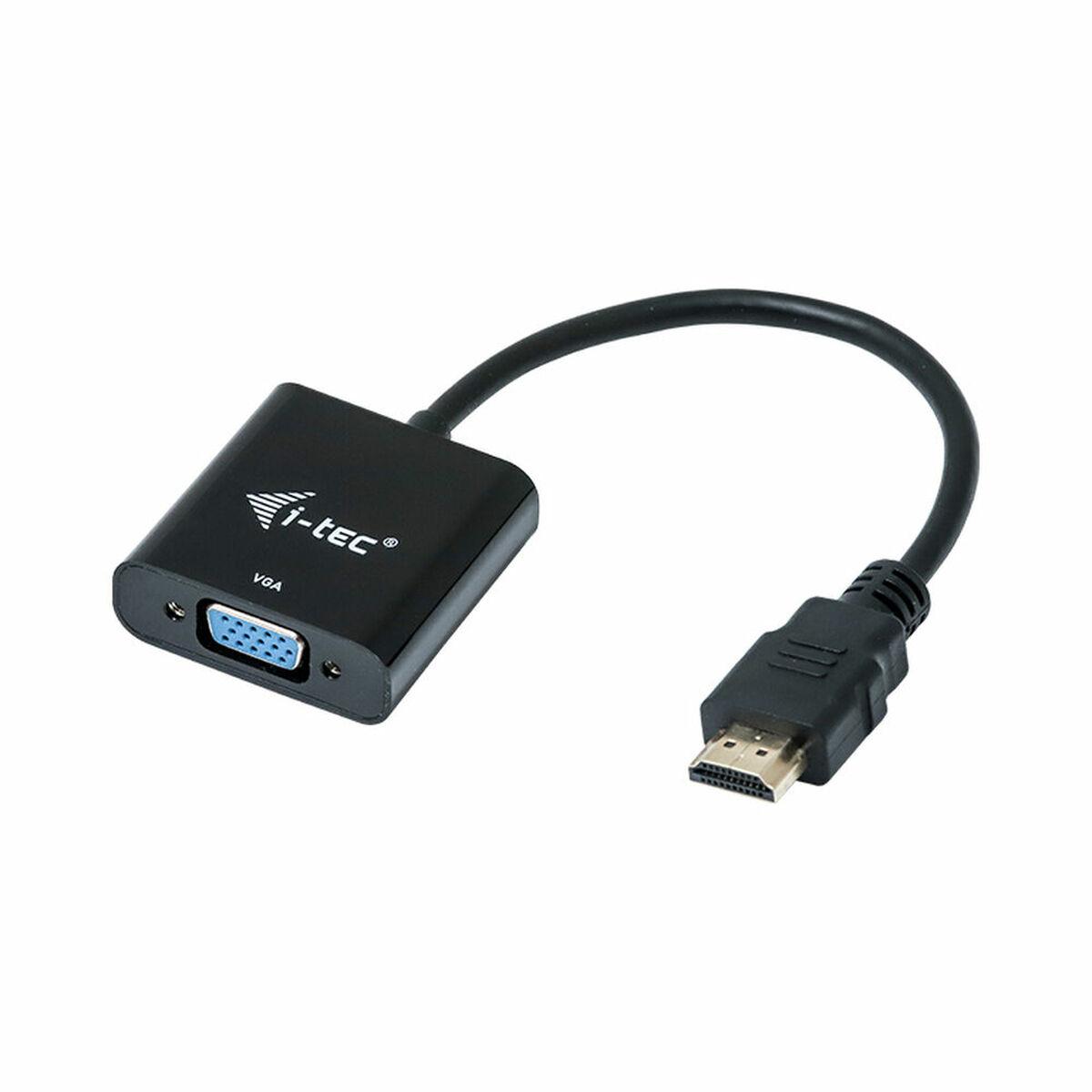 HDMI til VGA adapter i-Tec - sort, 15 cm