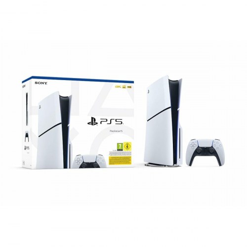 PlayStation 5 Sony Slim Chassis D 1 TB med Blu-ray - Hvid