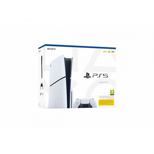 PlayStation 5 Sony Slim Chassis D 1 TB med Blu-ray - Hvid