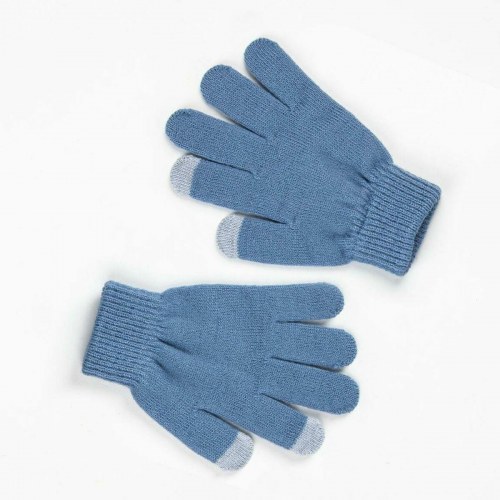Hue og vanter til børn Stitch - blå, 2 dele