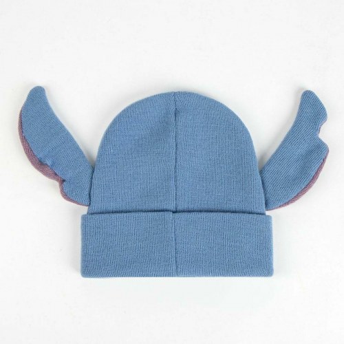 Hue og vanter til børn Stitch - blå, 2 dele