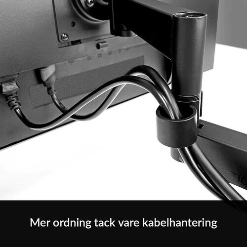 Skærmholder til bord Arctic AEMNT00061A - sort, stål, 10 kg