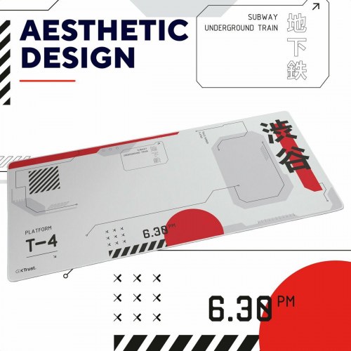 Gaming musemåtte Trust XXL 90×40 cm - Hvid