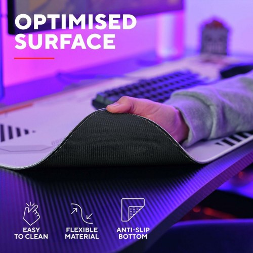 Gaming musemåtte Trust XXL 90×40 cm - Hvid