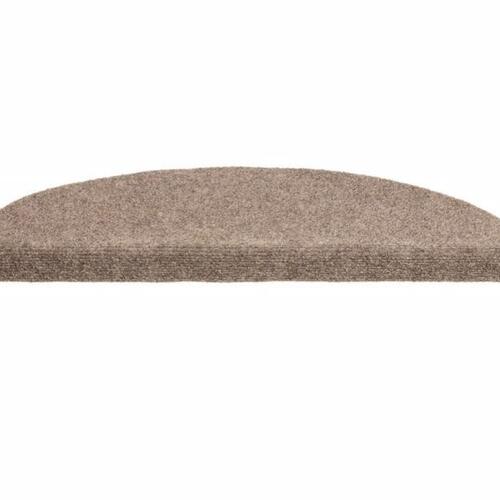 Trappemåtter selvklæbende 5 stk. 65x21x4 cm beige halvrund store