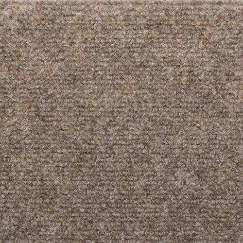Trappemåtter selvklæbende 5 stk. 65x21x4 cm beige halvrund store