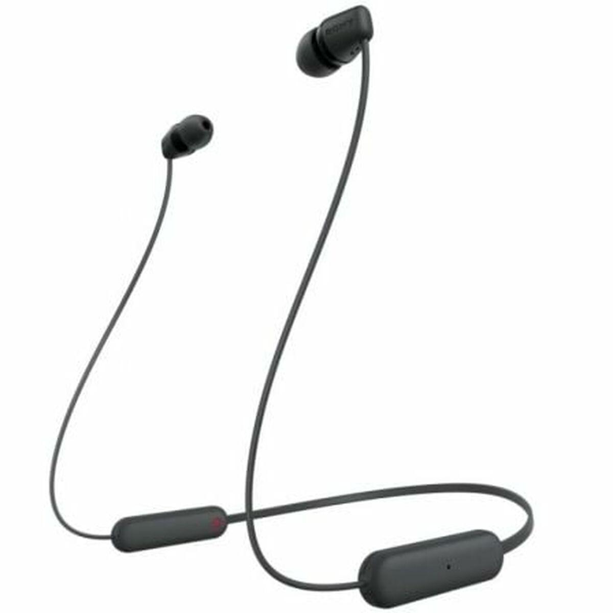 Trådløse høretelefoner Sony WI-C100 - sort