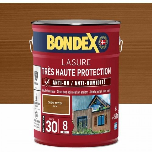 Træbeskyttelse Bondex brun - satin, 5 l