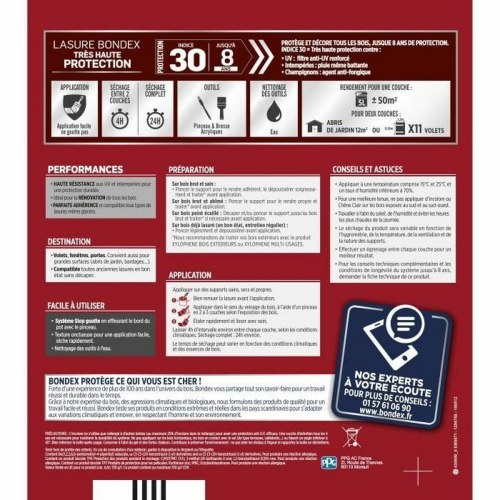 Træbeskyttelse Bondex brun - satin, 5 l