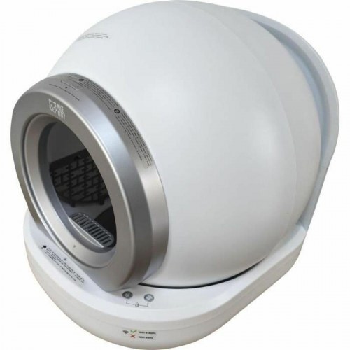 Kattebakke med automatisk rengøring - Hvid/Grå, 65 l