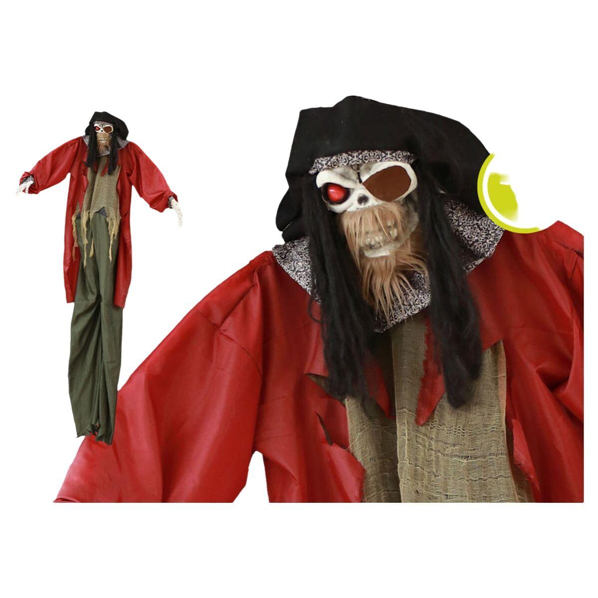 Halloween dekoration - Pirat figur 280 cm med lys