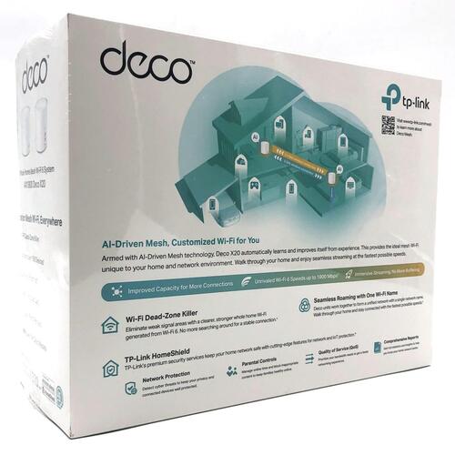 Wi-Fi 6 mesh system TP-Link Deco X20 (2-pak)