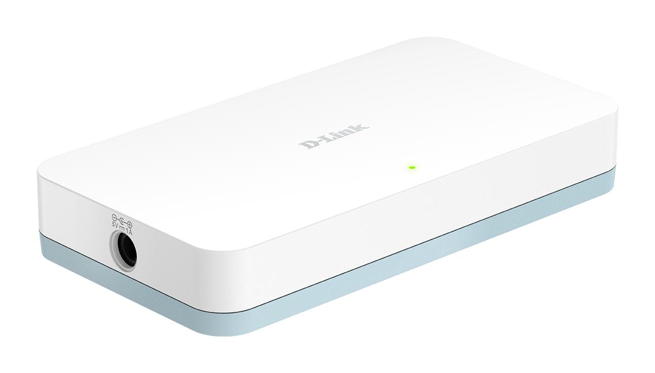 Netværksswitch D-Link DGS‑1008D – 8‑ports Gigabit, uadministreret