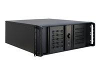 Rack kabinet 4U ATX – Inter-Tech IPC 4U-4098-S, sort billede