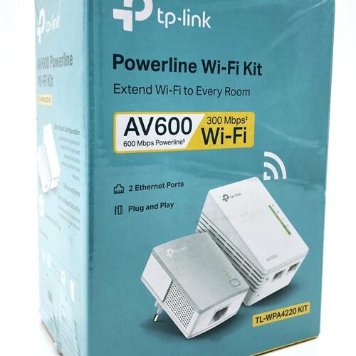 Wi-Fi powerline adapter sæt TP-Link TL-WPA4220KIT AV600, 2 porte