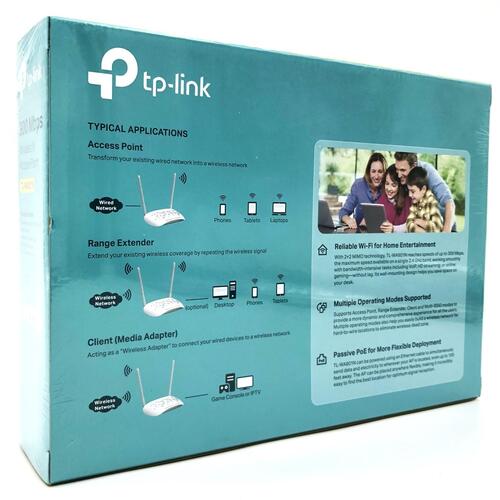 Wi‑Fi access point TP‑Link TL-WA801N 300 Mbps – hvid