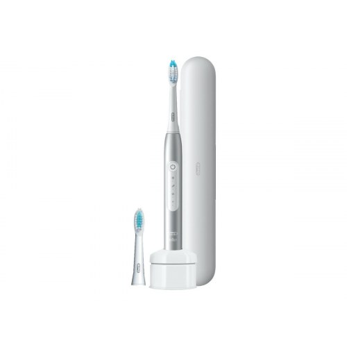 Elektrisk tandbørste Oral‑B Pulsonic Slim Luxe 4500 - sølv/hvid
